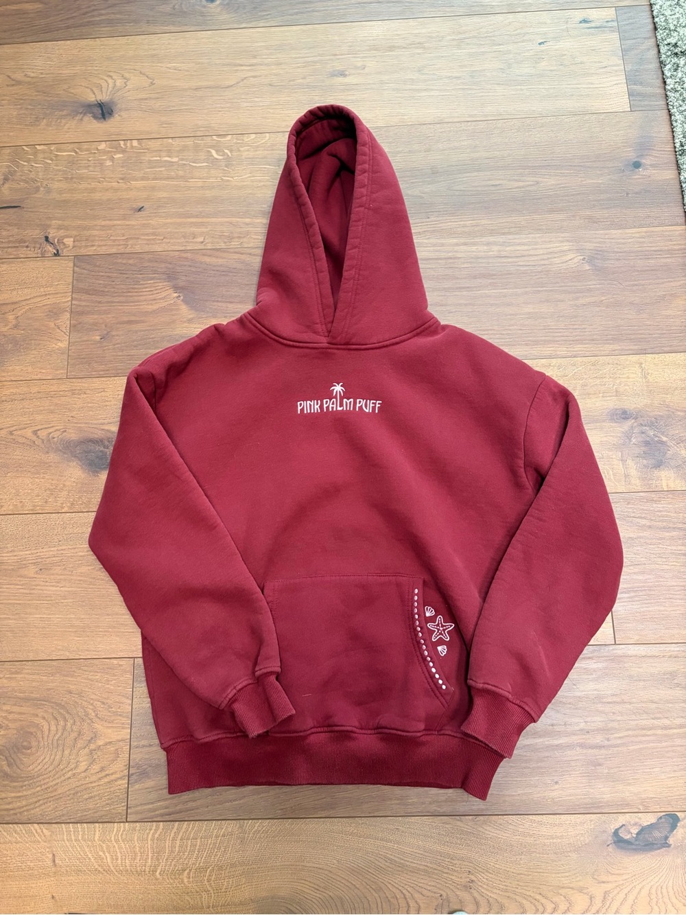 Pink Palm Puff 🌺 Embreigh Hoodie
